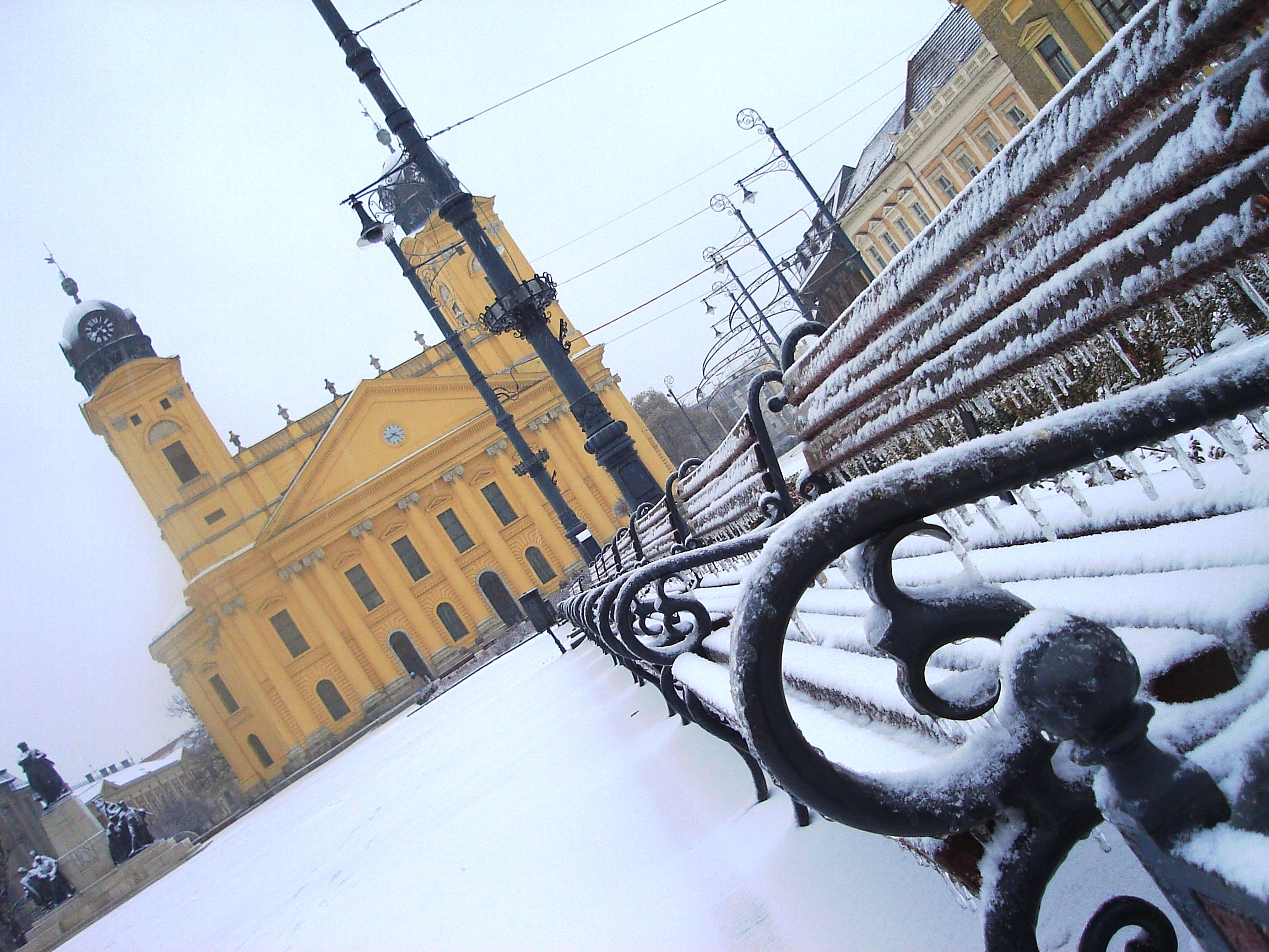 Debrecen nagytemplom télen